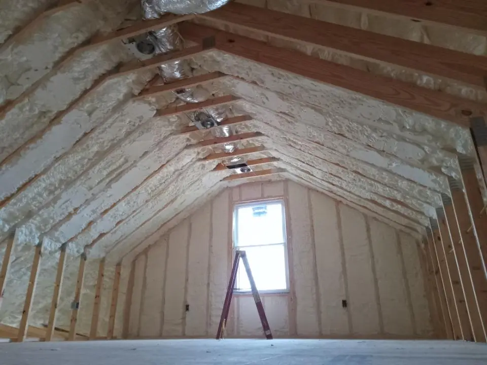 Spray foam roofing application for Crawl Space Insulation project in Taylor Mill